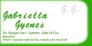 gabriella gyenes business card